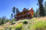 Arrow Lodge - Summer view of log cabin. 